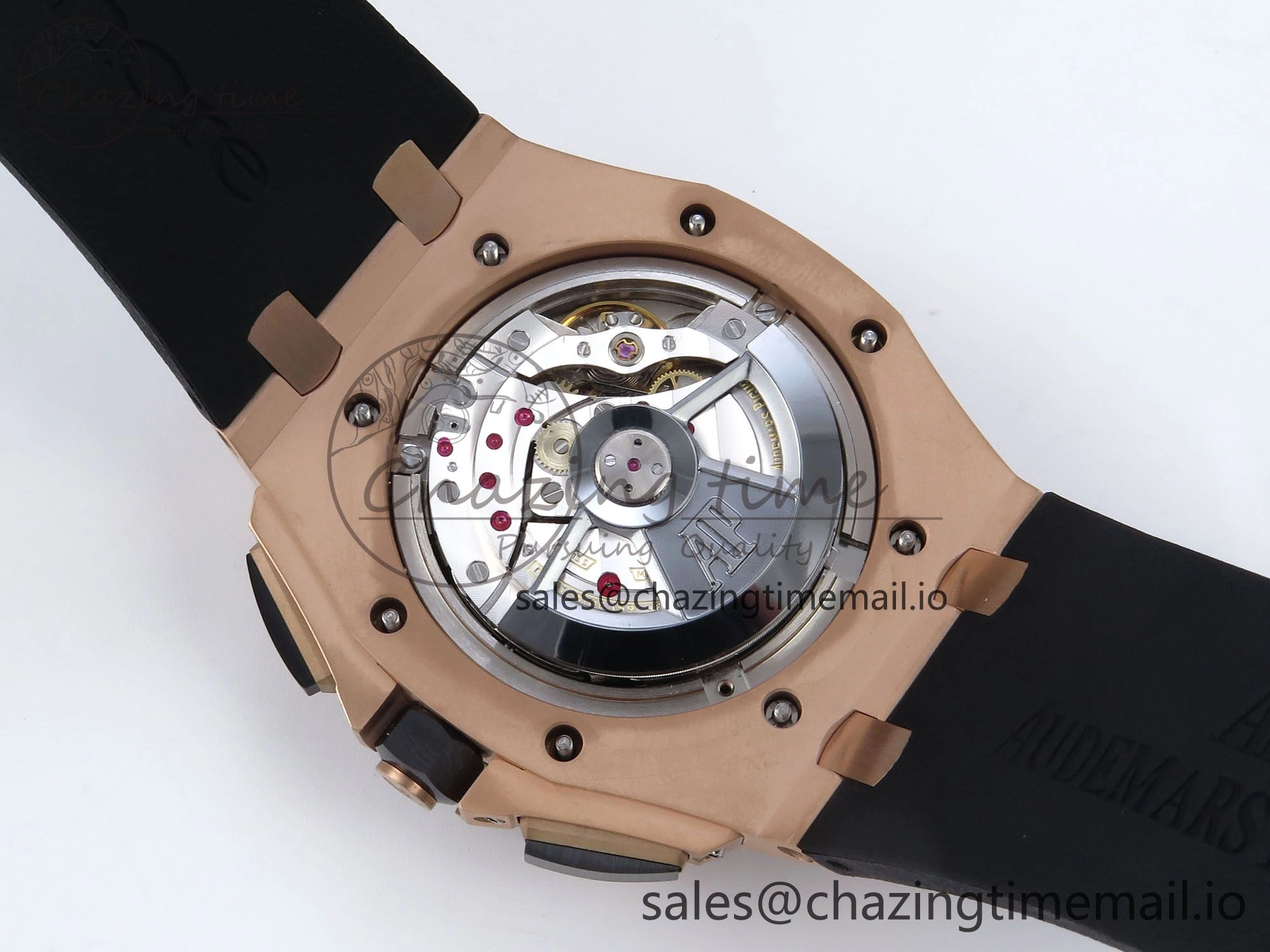 Royal Oak Offshore 44mm Black Ceramic RG TKF 1:1 Best Edition Black RG Dial on Black Rubber Strap A3126