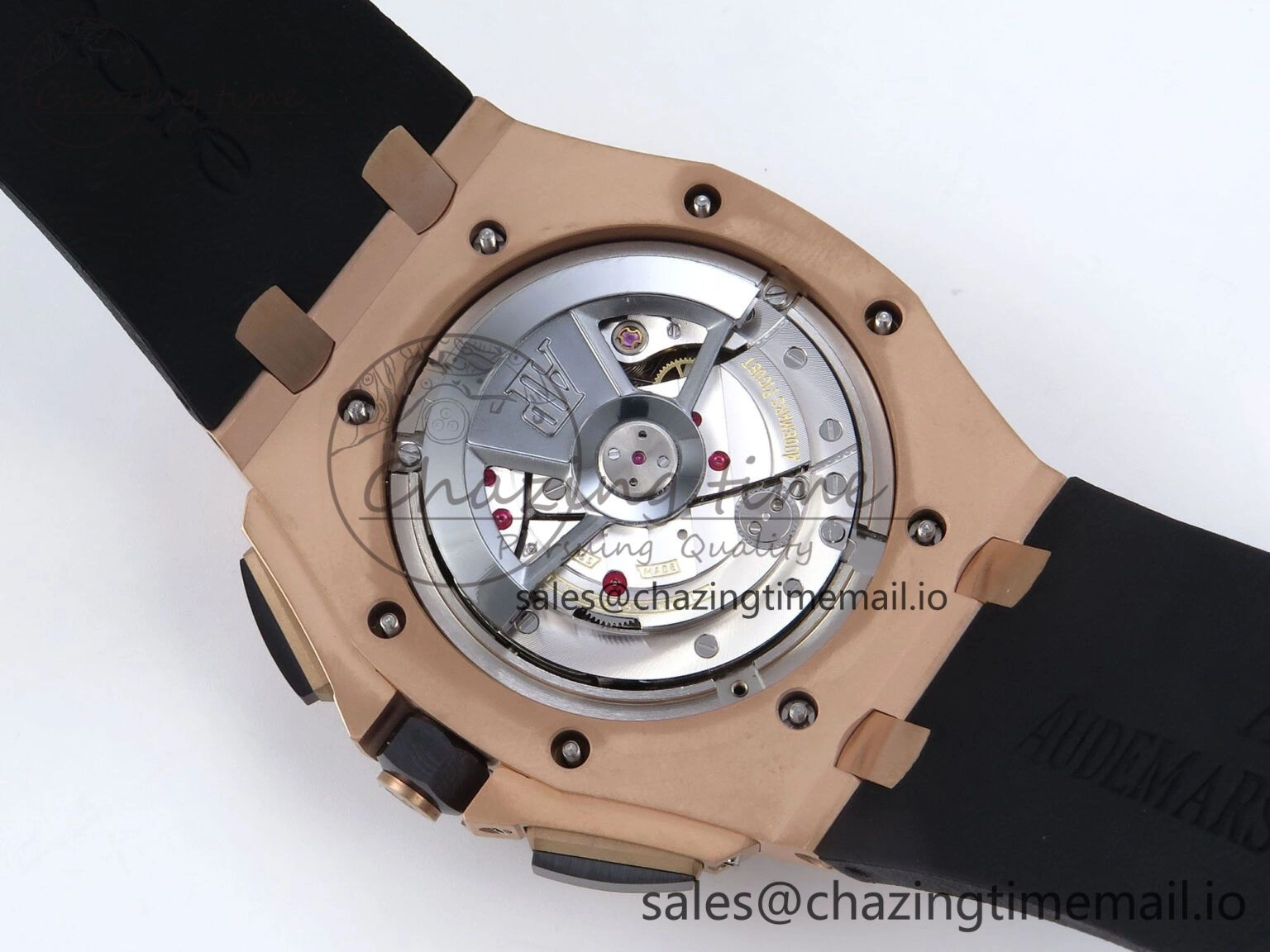 Royal Oak Offshore 44mm Black Ceramic RG TKF 1:1 Best Edition Black RG Dial on Black Rubber Strap A3126