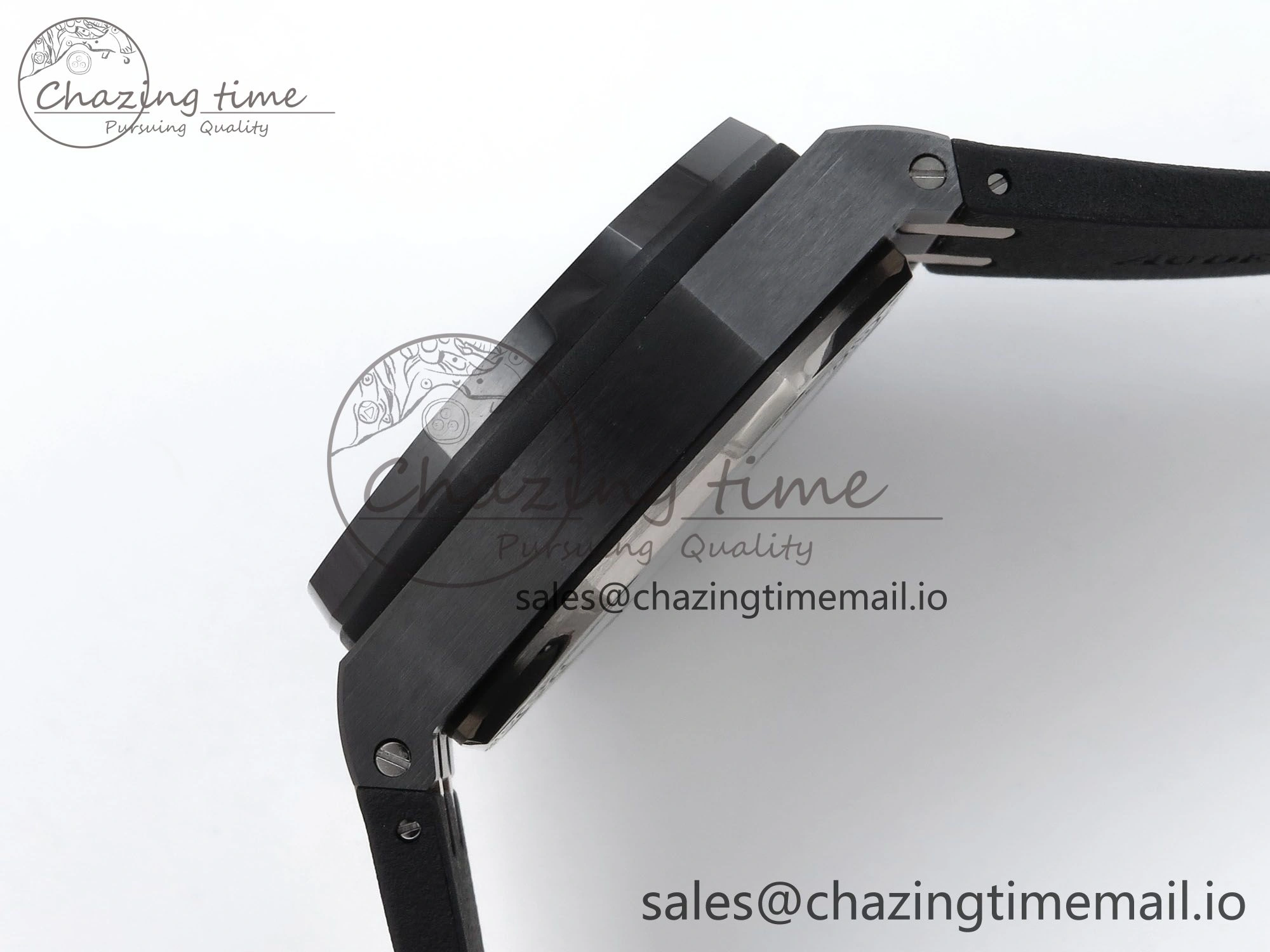 Royal Oak Offshore 44mm Black Ceramic RG TKF 1:1 Best Edition Gray Dial on Black Rubber Strap A3126