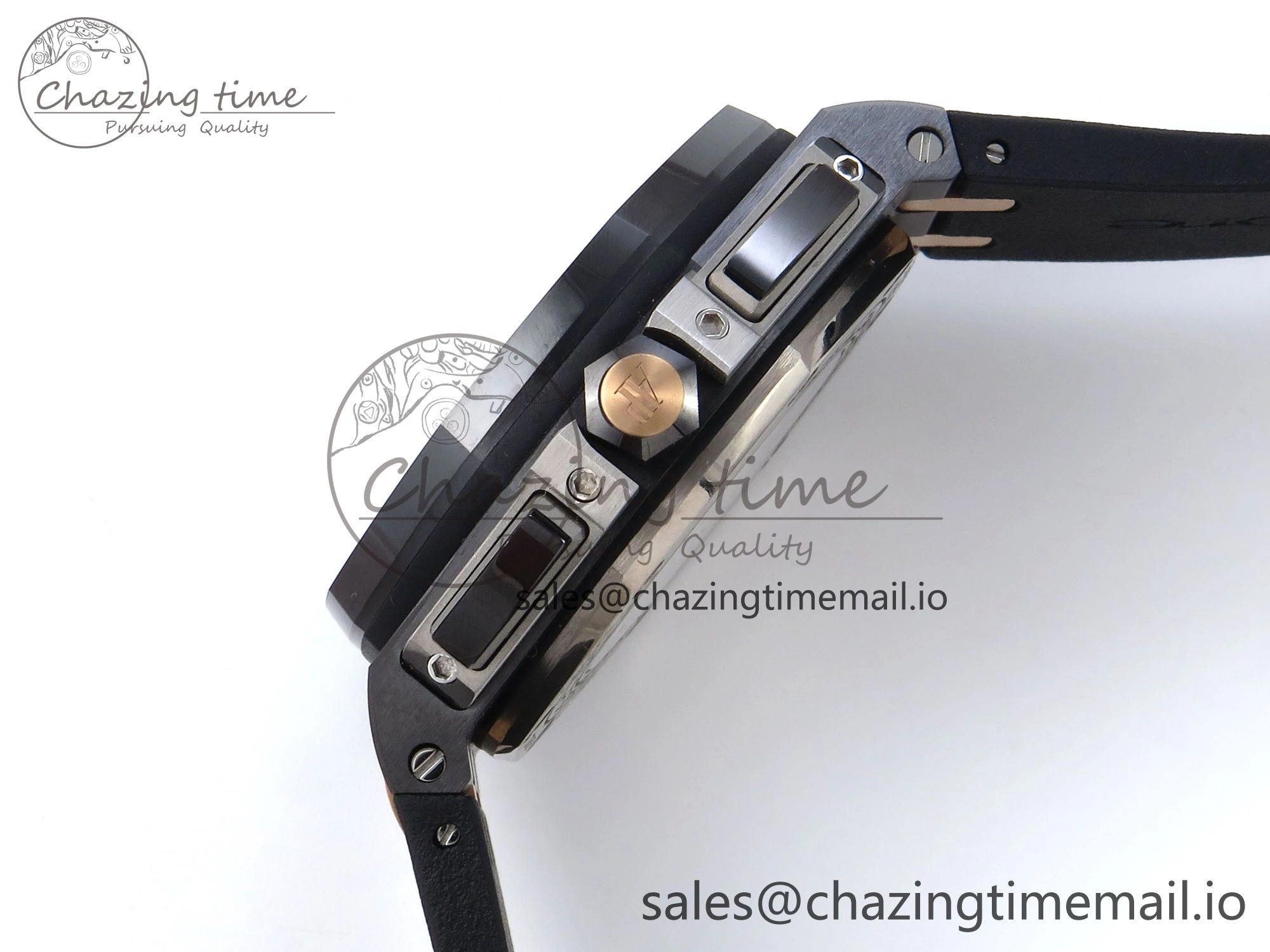 Royal Oak Offshore 44mm Black Ceramic RG TKF 1:1 Best Edition Gray Dial on Black Rubber Strap A3126