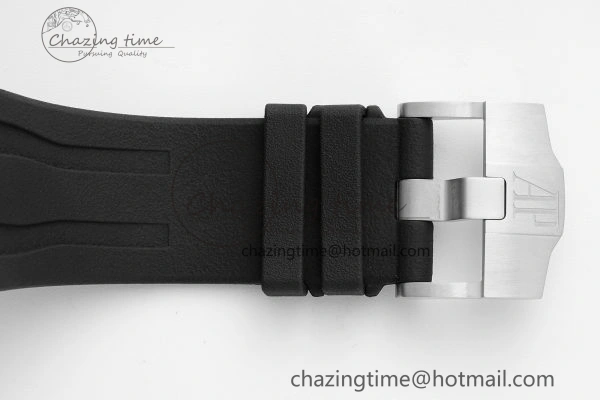 Royal Oak Offshore 44mm Black Ceramic RSF 1:1 Best Edition Black Dial on Rubber Strap A3126 V2