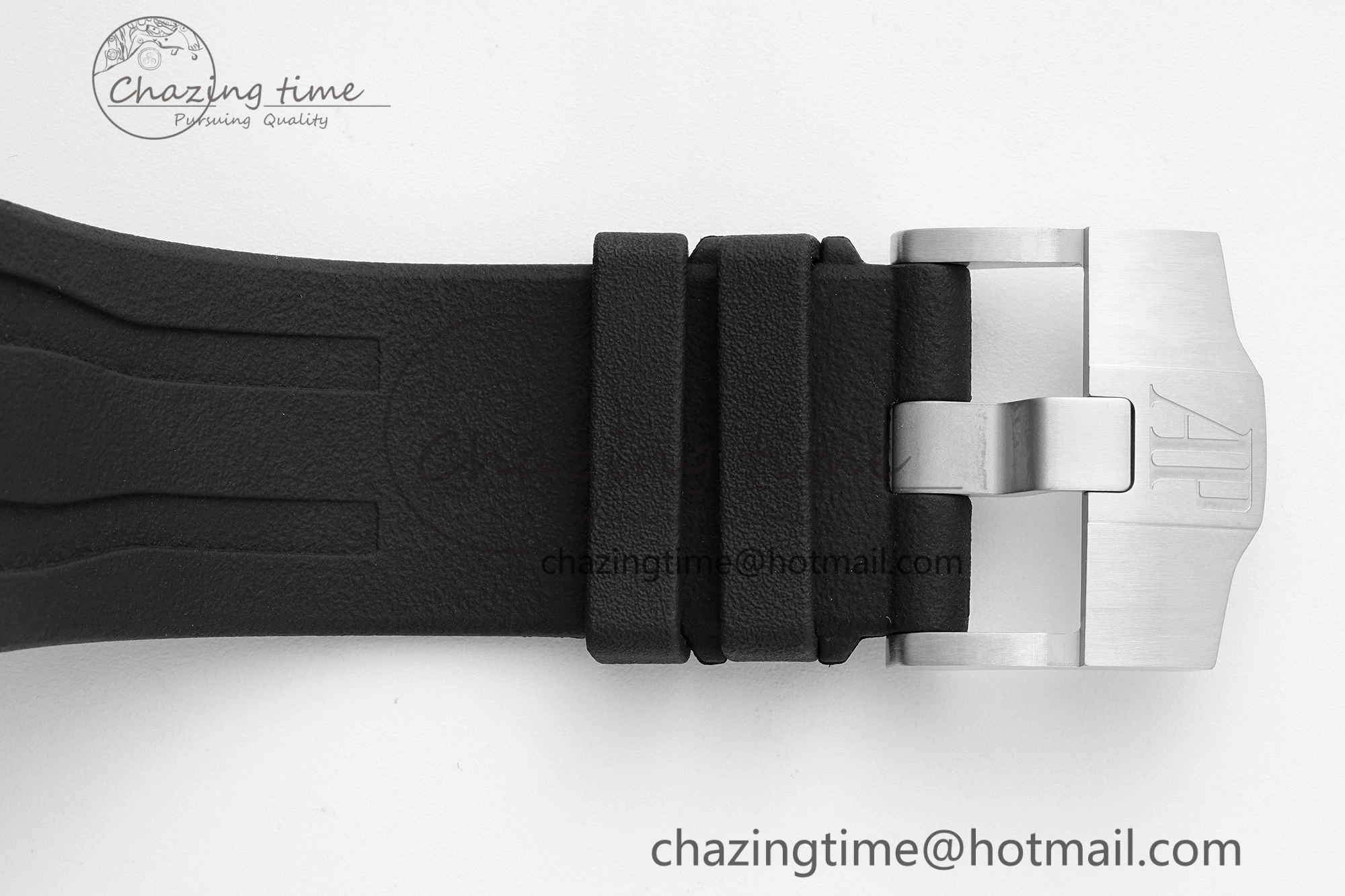 Royal Oak Offshore 44mm Black Ceramic RSF 1:1 Best Edition Black Dial on Rubber Strap A3126 V2