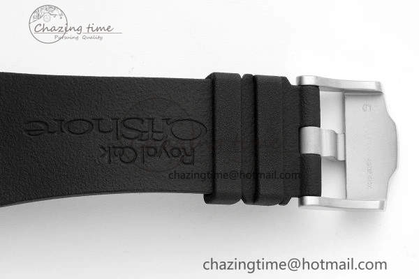 Royal Oak Offshore 44mm Black Ceramic RSF 1:1 Best Edition Black Dial on Rubber Strap A3126 V2