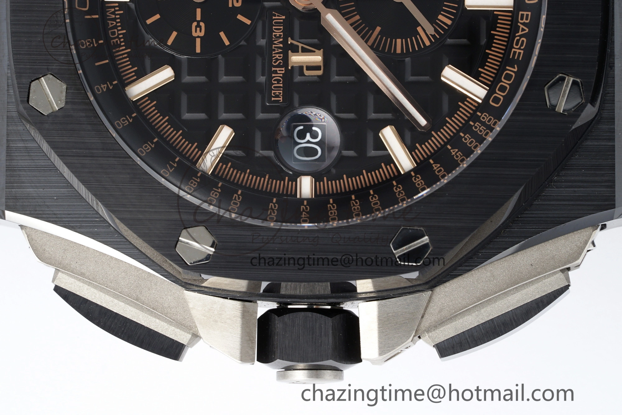 Royal Oak Offshore 44mm Black Ceramic RSF 1:1 Best Edition Black Dial on Rubber Strap A3126 V2