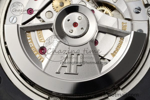 Royal Oak Offshore 44mm Black Ceramic RSF 1:1 Best Edition Black Dial on Rubber Strap A3126 V2