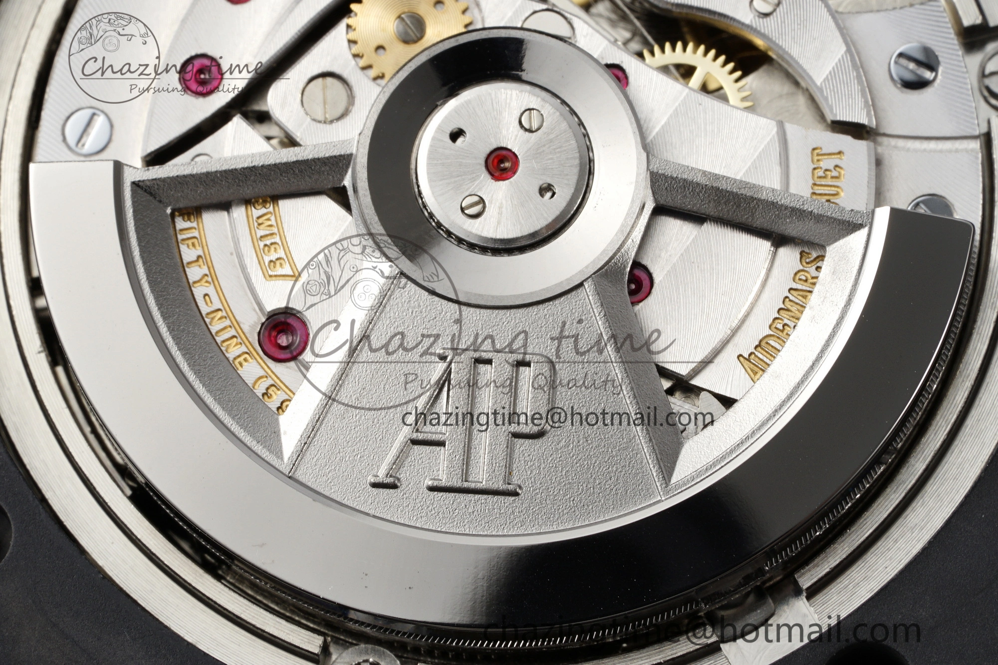 Royal Oak Offshore 44mm Black Ceramic RSF 1:1 Best Edition Black Dial on Rubber Strap A3126 V2