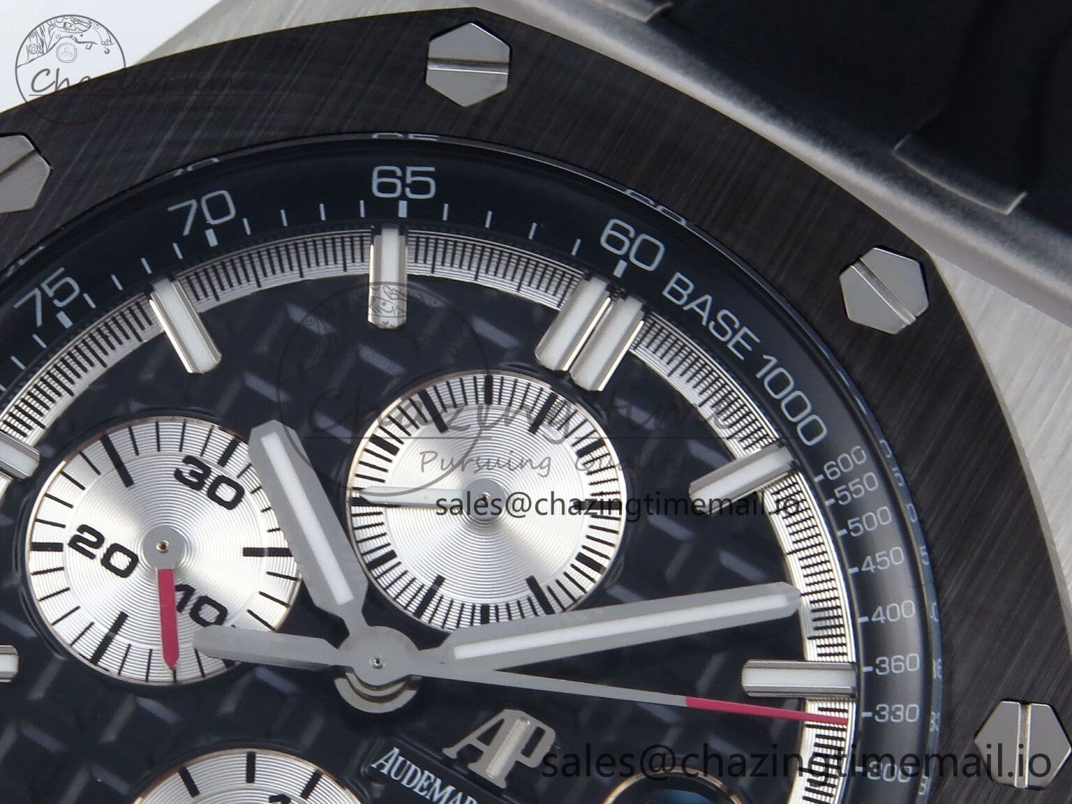 Royal Oak Offshore 44mm Black Ceramic SS TKF 1:1 Best Edition Black SS Dial on Black Rubber Strap A3126
