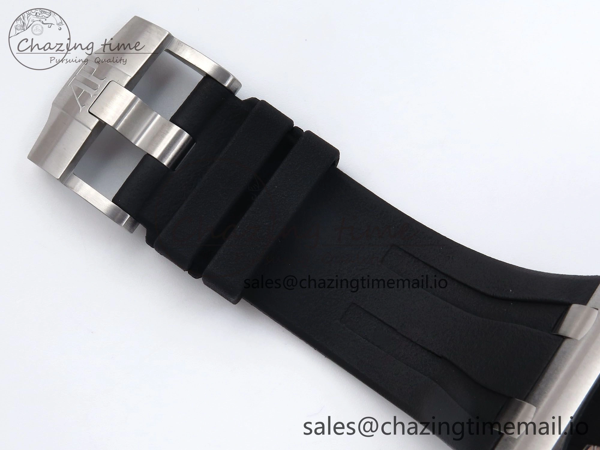 Royal Oak Offshore 44mm Black Ceramic SS TKF 1:1 Best Edition Black SS Dial on Black Rubber Strap A3126