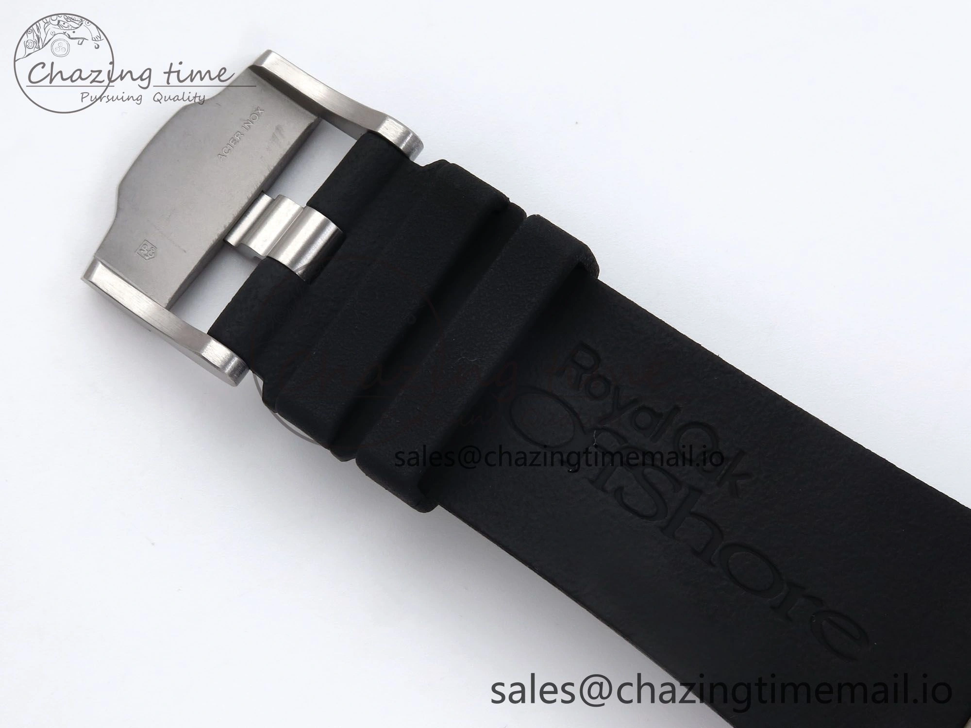 Royal Oak Offshore 44mm Black Ceramic SS TKF 1:1 Best Edition Black SS Dial on Black Rubber Strap A3126