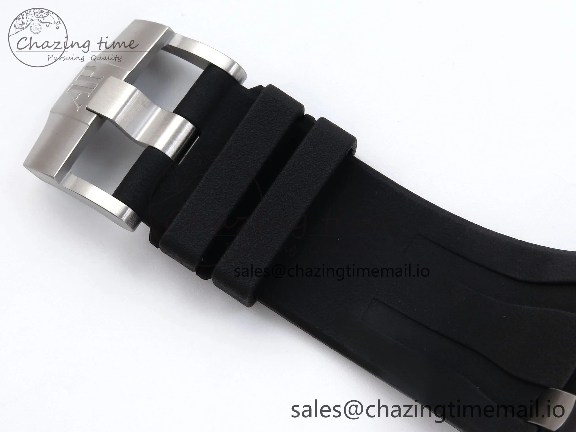 Royal Oak Offshore 44mm Black Ceramic SS TKF 1:1 Best Edition Gray Dial on Black Rubber Strap A3126
