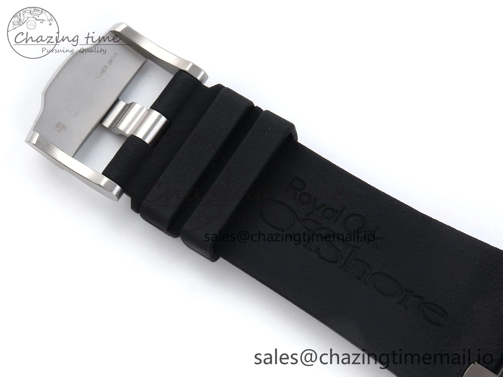Royal Oak Offshore 44mm Black Ceramic SS TKF 1:1 Best Edition Gray Dial on Black Rubber Strap A3126