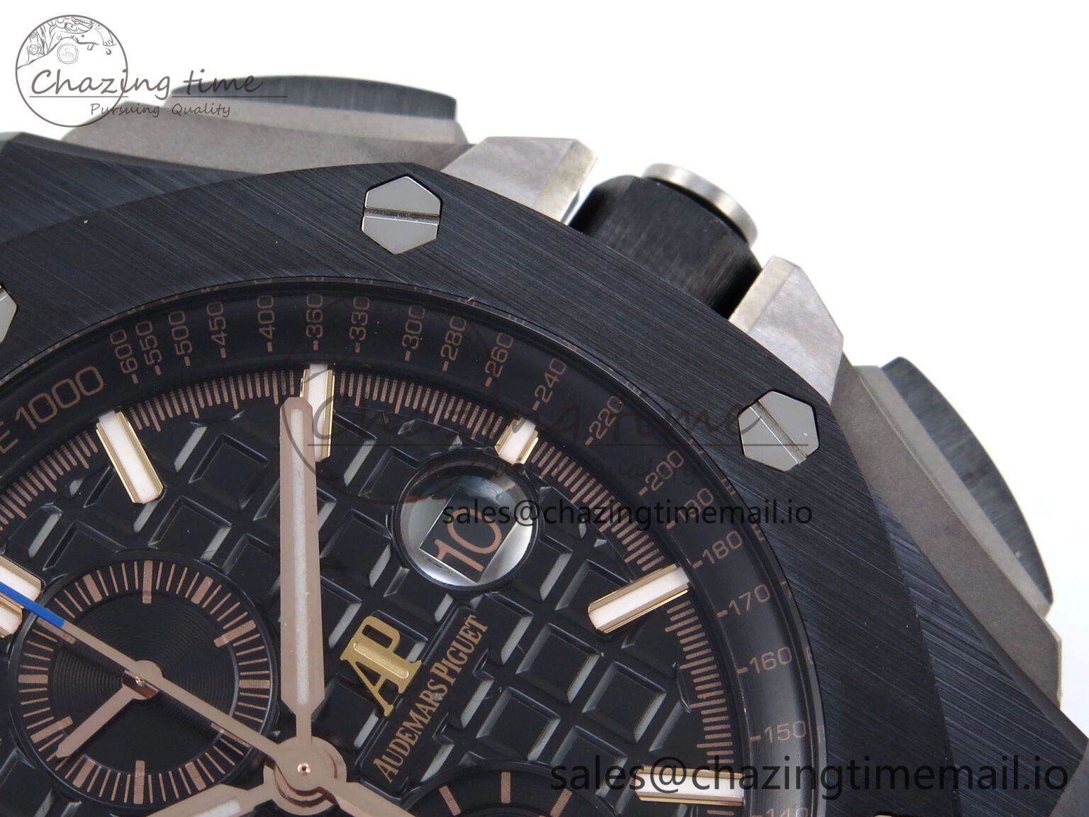 Royal Oak Offshore 44mm Black Ceramic TKF 1:1 Best Edition Black Dial on Black Rubber Strap A3126