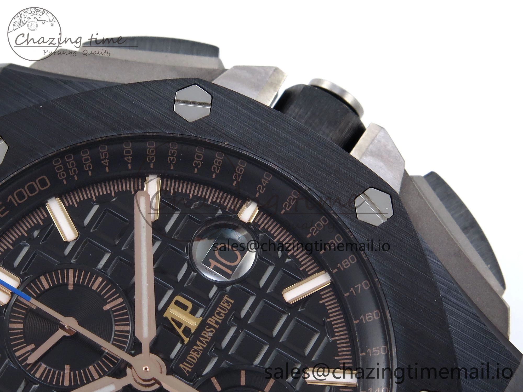Royal Oak Offshore 44mm Black Ceramic TKF 1:1 Best Edition Black Dial on Black Rubber Strap A3126