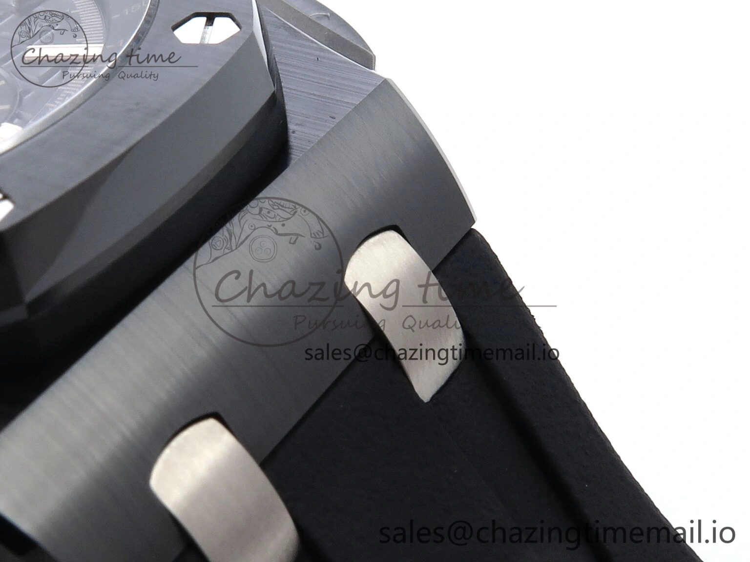 Royal Oak Offshore 44mm Black Ceramic TKF 1:1 Best Edition Black Dial on Black Rubber Strap A3126