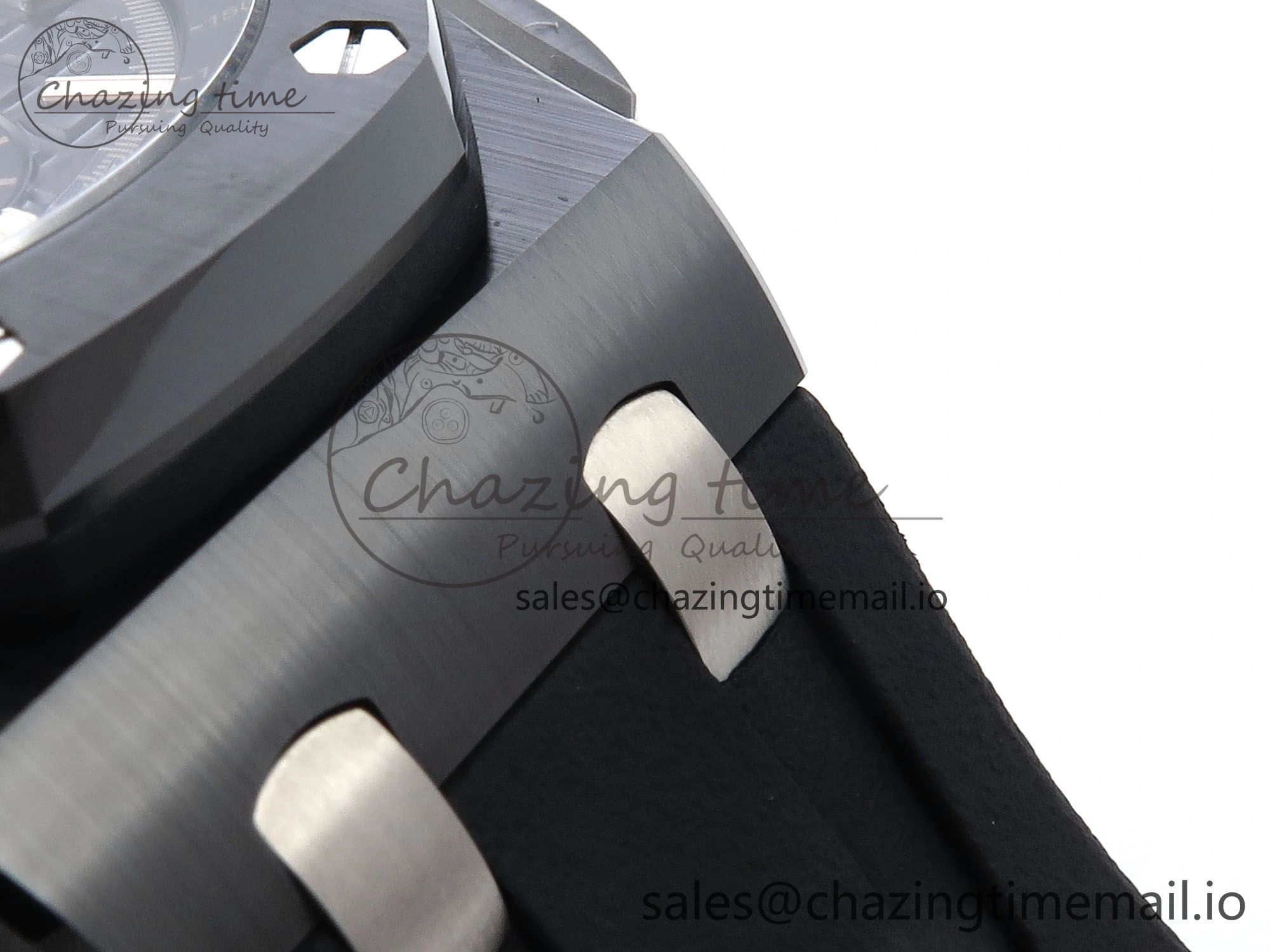 Royal Oak Offshore 44mm Black Ceramic TKF 1:1 Best Edition Black Dial on Black Rubber Strap A3126