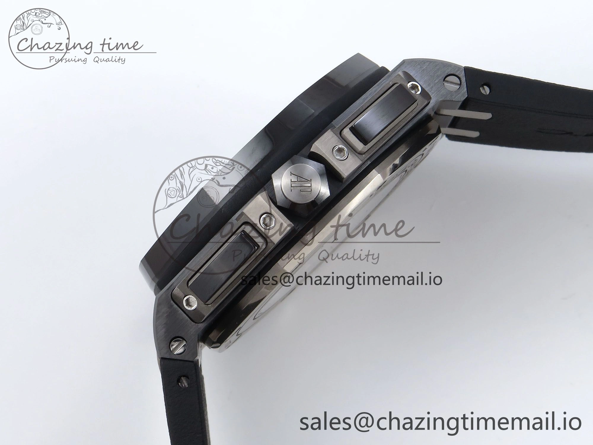 Royal Oak Offshore 44mm Black Ceramic TKF 1:1 Best Edition Black Dial on Black Rubber Strap A3126