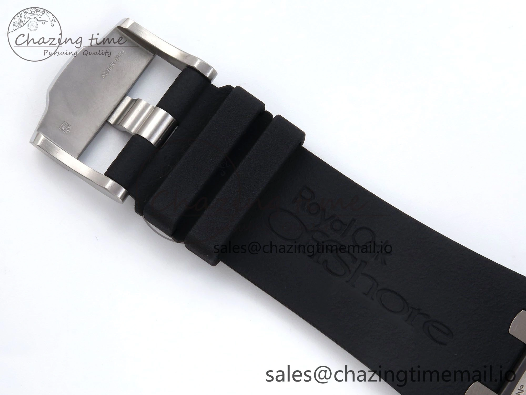 Royal Oak Offshore 44mm Black Ceramic TKF 1:1 Best Edition Black Dial on Black Rubber Strap A3126