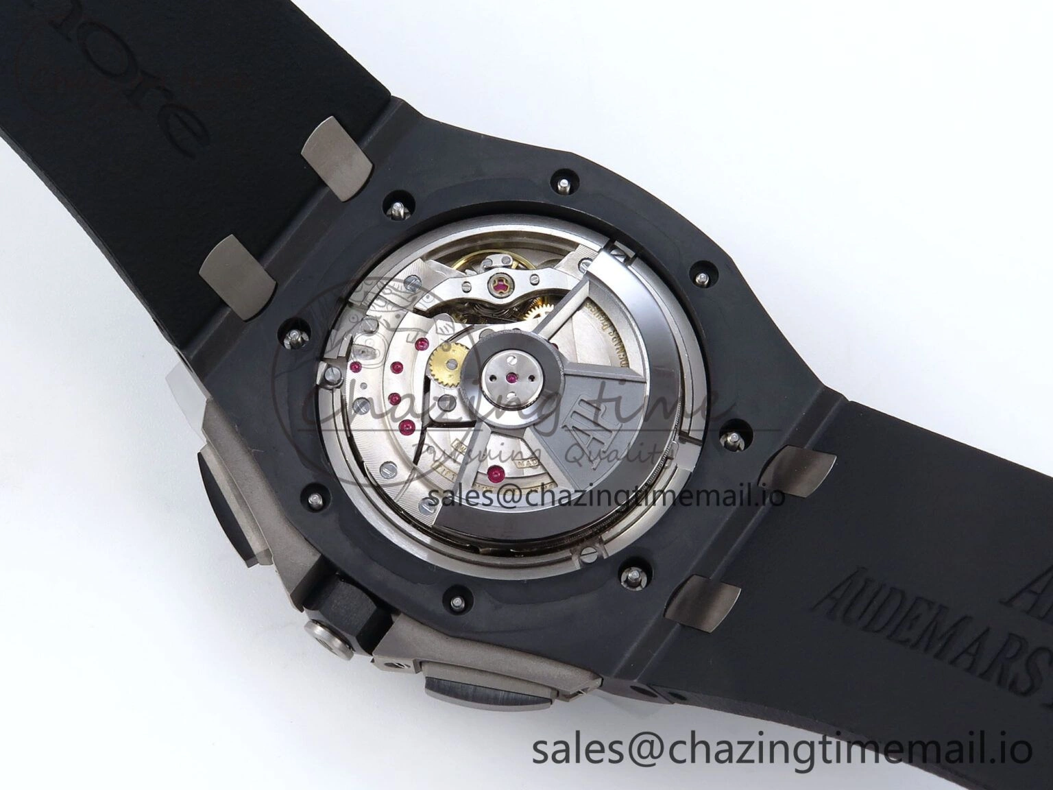 Royal Oak Offshore 44mm Black Ceramic TKF 1:1 Best Edition Black Dial on Black Rubber Strap A3126