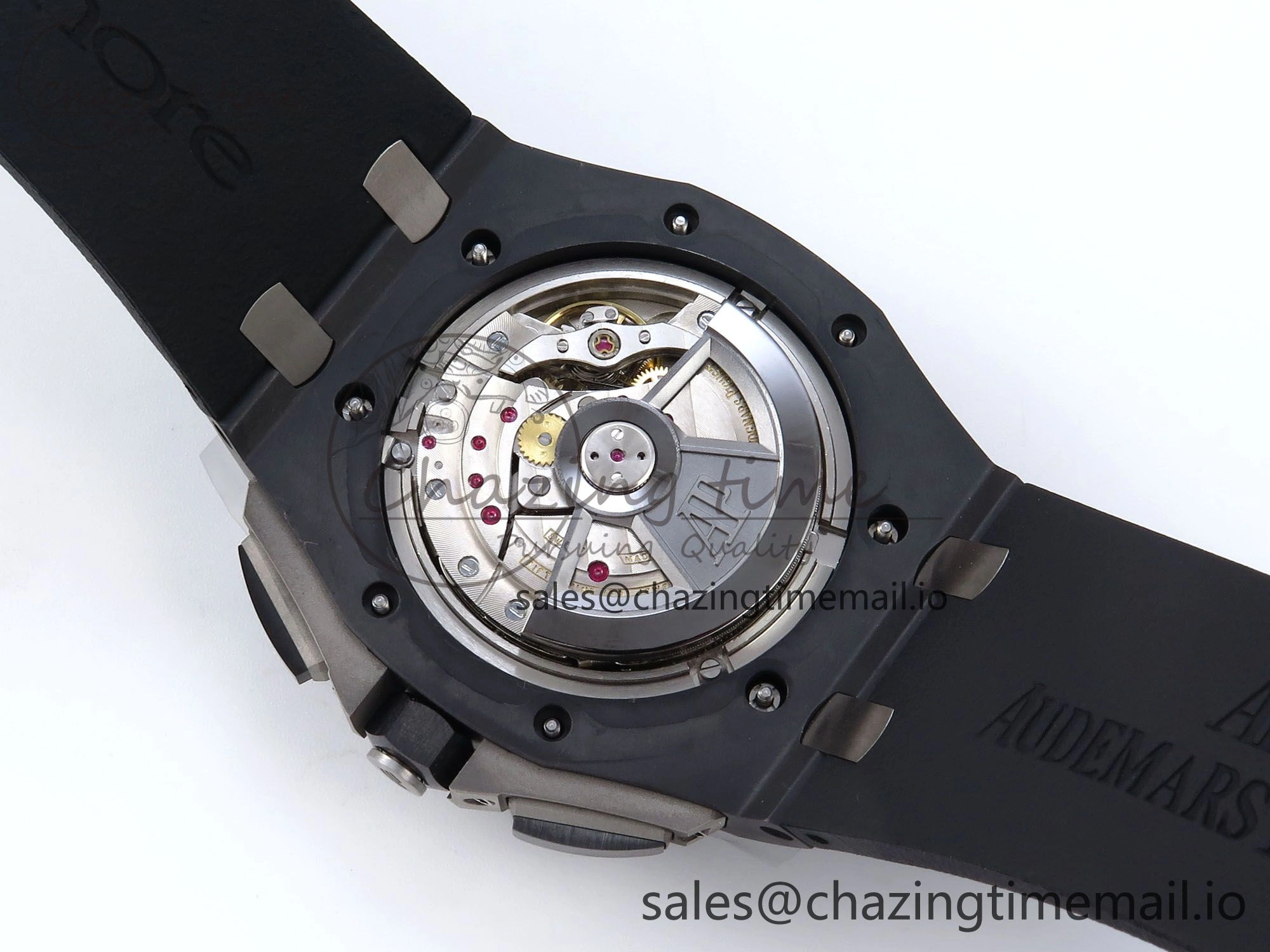 Royal Oak Offshore 44mm Black Ceramic TKF 1:1 Best Edition Black Dial on Black Rubber Strap A3126