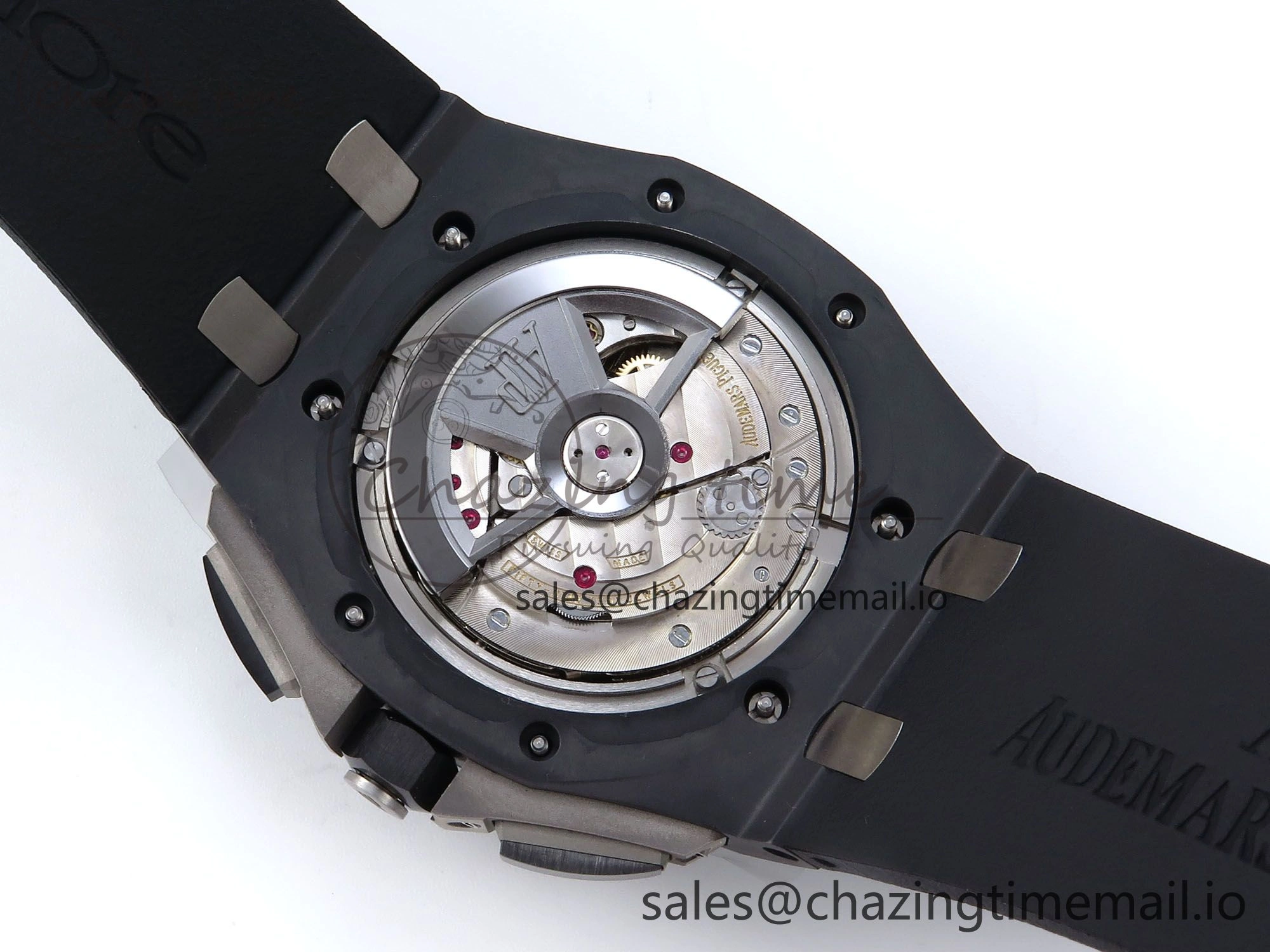 Royal Oak Offshore 44mm Black Ceramic TKF 1:1 Best Edition Black Dial on Black Rubber Strap A3126
