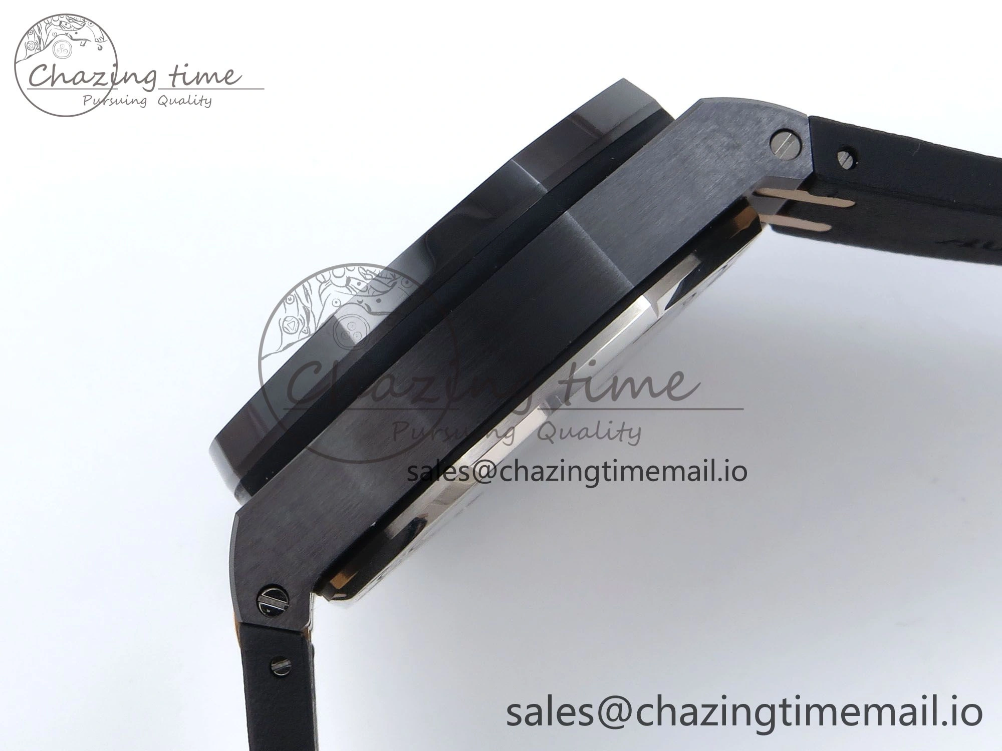 Royal Oak Offshore 44mm Black Ceramic TKF 1:1 Best Edition Black RG Dial on Black Rubber Strap A3126