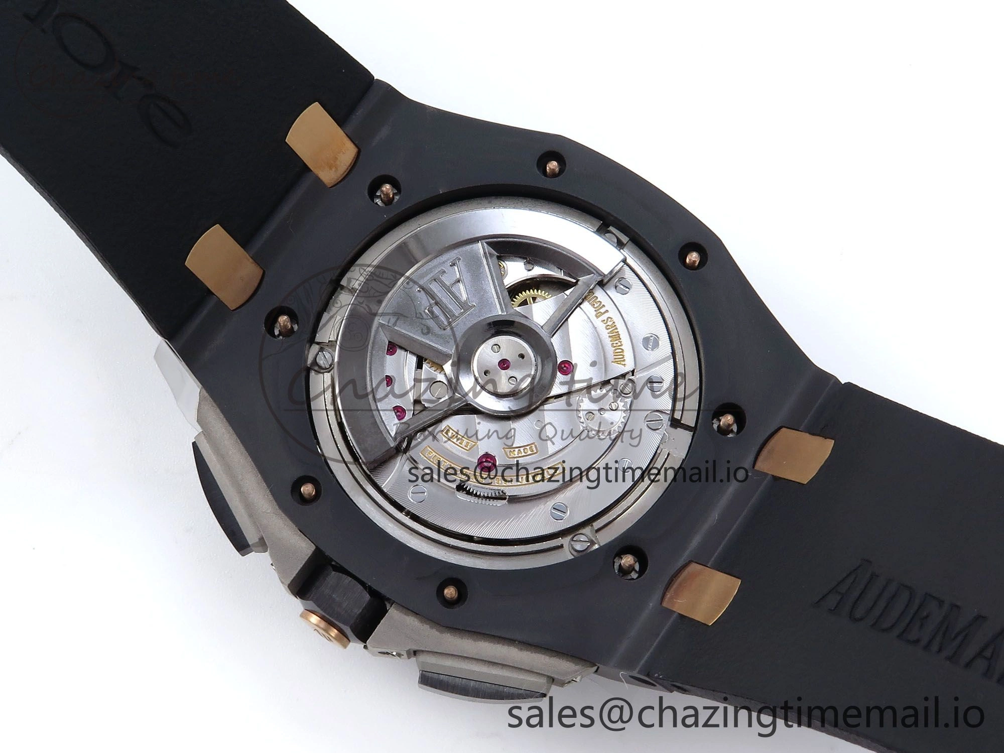 Royal Oak Offshore 44mm Black Ceramic TKF 1:1 Best Edition Black RG Dial on Black Rubber Strap A3126