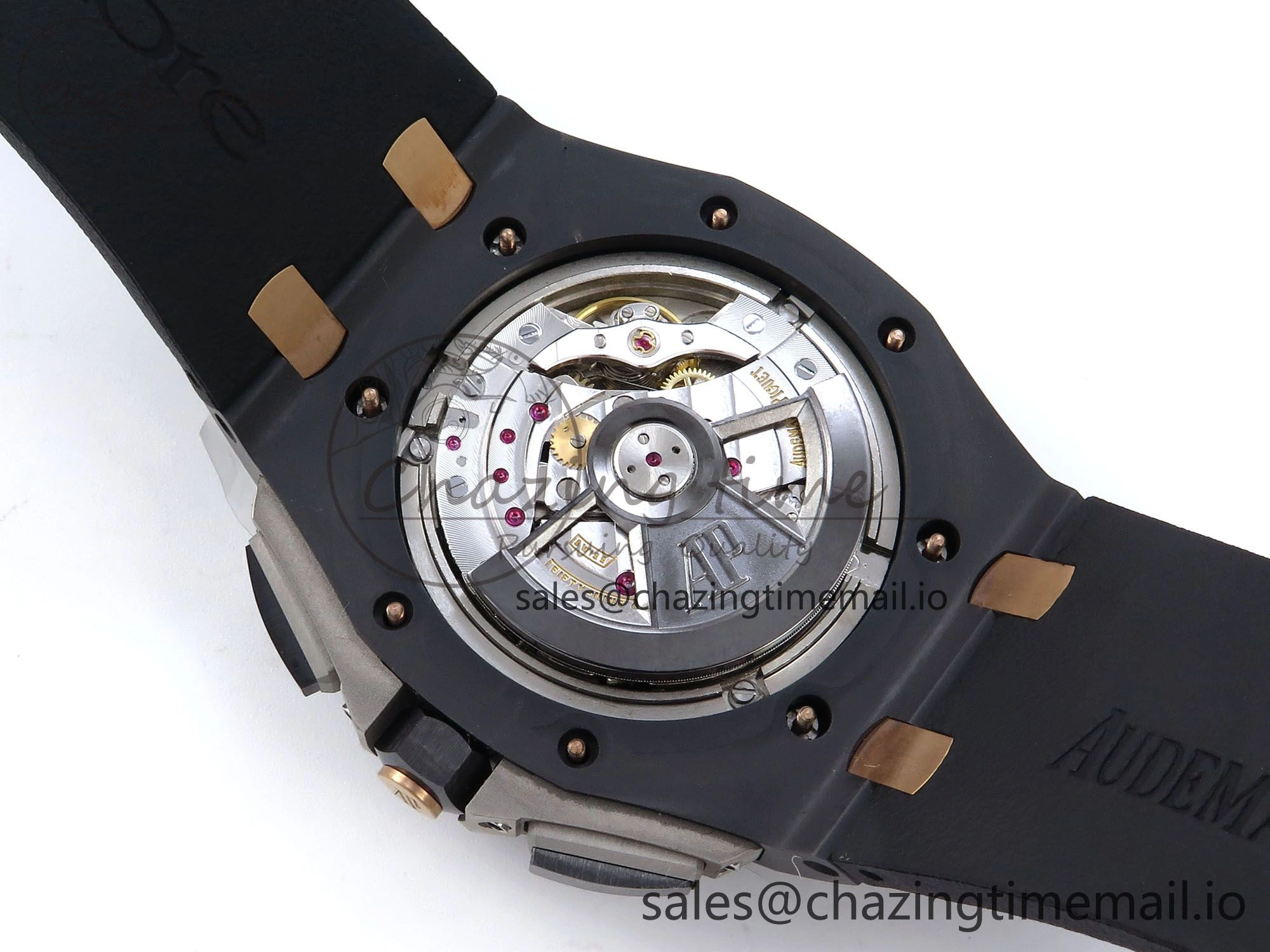 Royal Oak Offshore 44mm Black Ceramic TKF 1:1 Best Edition Black RG Dial on Black Rubber Strap A3126