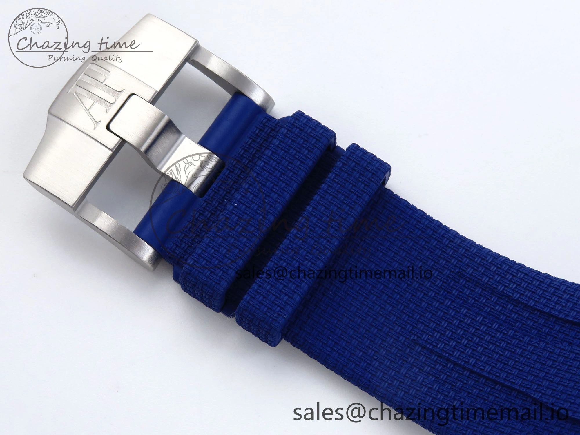 Royal Oak Offshore 44mm Black Ceramic TKF 1:1 Best Edition Blue Dial on Blue Rubber Strap A3126