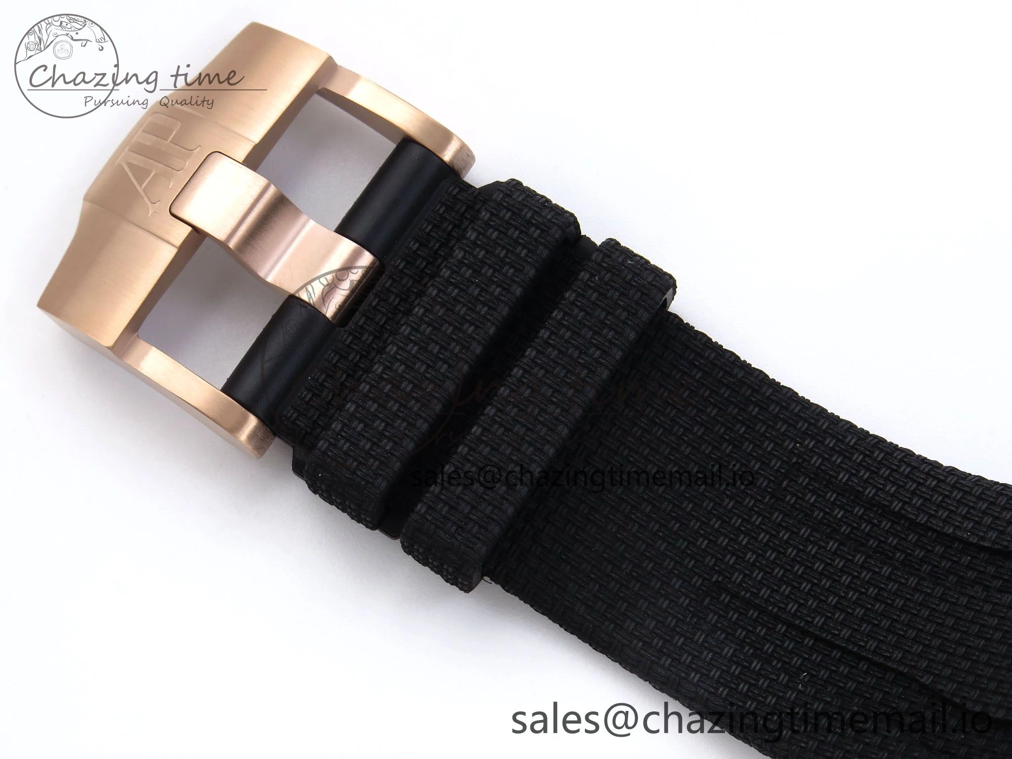 Royal Oak Offshore 44mm Black Ceramic TKF 1:1 Best Edition Gray Dial RG Bezel on Black Rubber Strap A3126