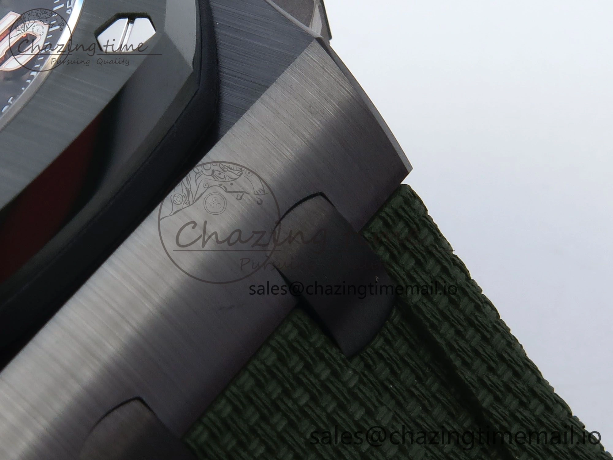 Royal Oak Offshore 44mm Black Ceramic TKF 1:1 Best Edition Green Dial on Green Rubber Strap A3126