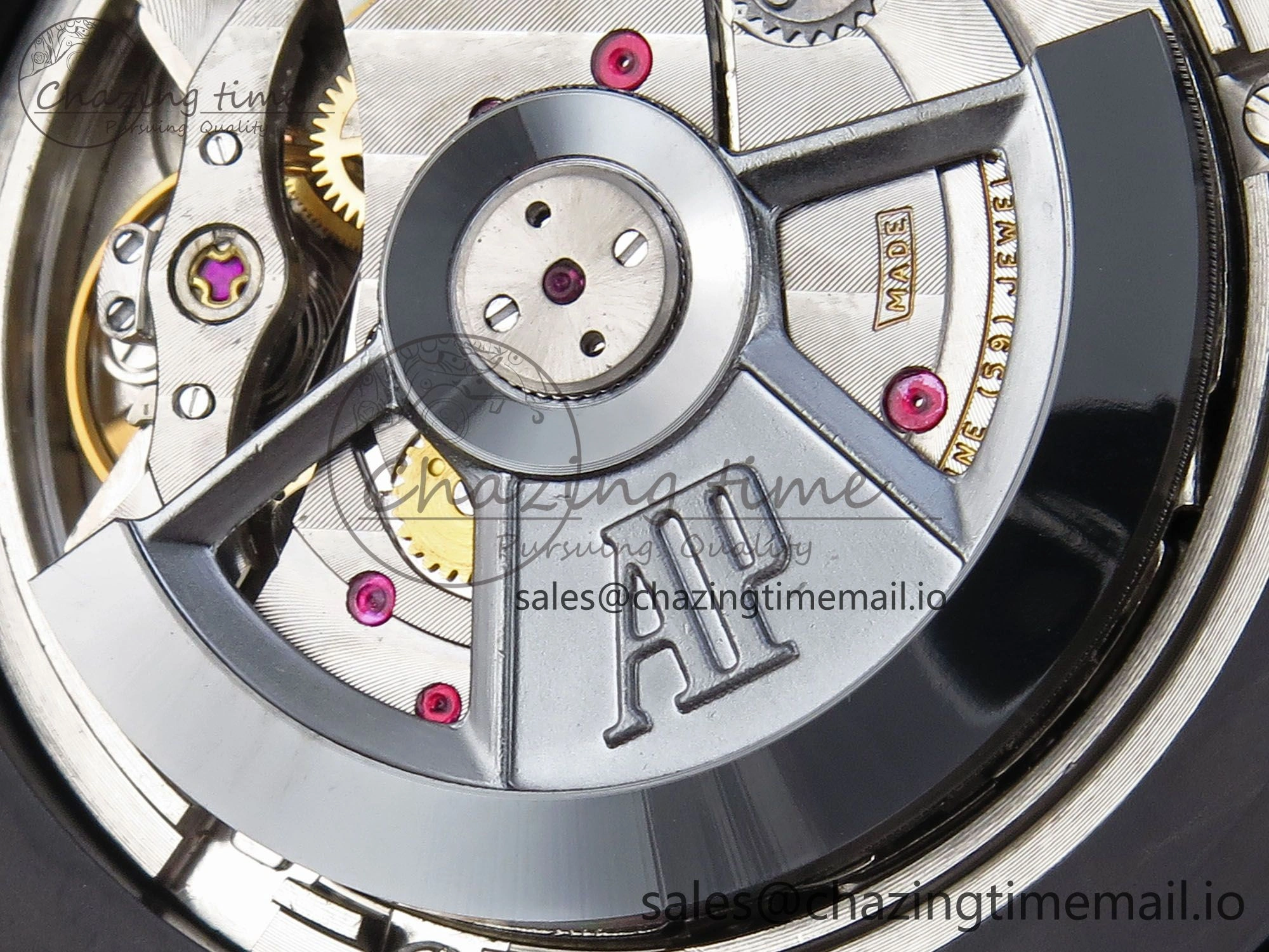 Royal Oak Offshore 44mm Black Ceramic TKF 1:1 Best Edition Green Dial on Green Rubber Strap A3126