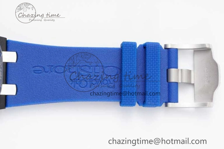 Royal Oak Offshore 44mm Blue Black Ceramic APF 1:1 Best Edition Blue Black Dial on Rubber Strap A3126 V2