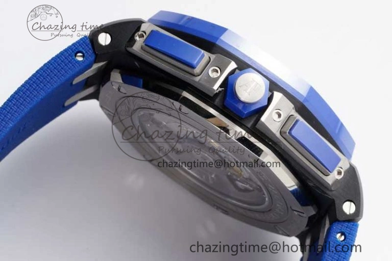 Royal Oak Offshore 44mm Blue Black Ceramic APF 1:1 Best Edition Blue Black Dial on Rubber Strap A3126 V2