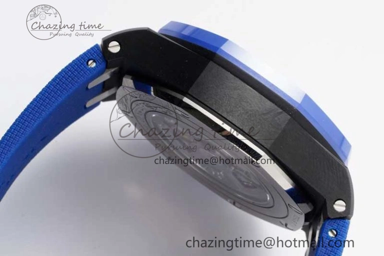 Royal Oak Offshore 44mm Blue Black Ceramic APF 1:1 Best Edition Blue Black Dial on Rubber Strap A3126 V2