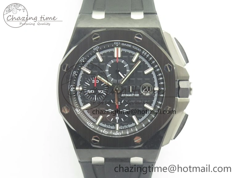 Royal Oak Offshore 44mm Forged Carbon JF 1:1 Best Edition A3126 V2 w  Cyclops And DW Mod