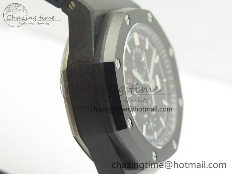 Royal Oak Offshore 44mm Forged Carbon JF 1:1 Best Edition A3126 V2 w  Cyclops And DW Mod