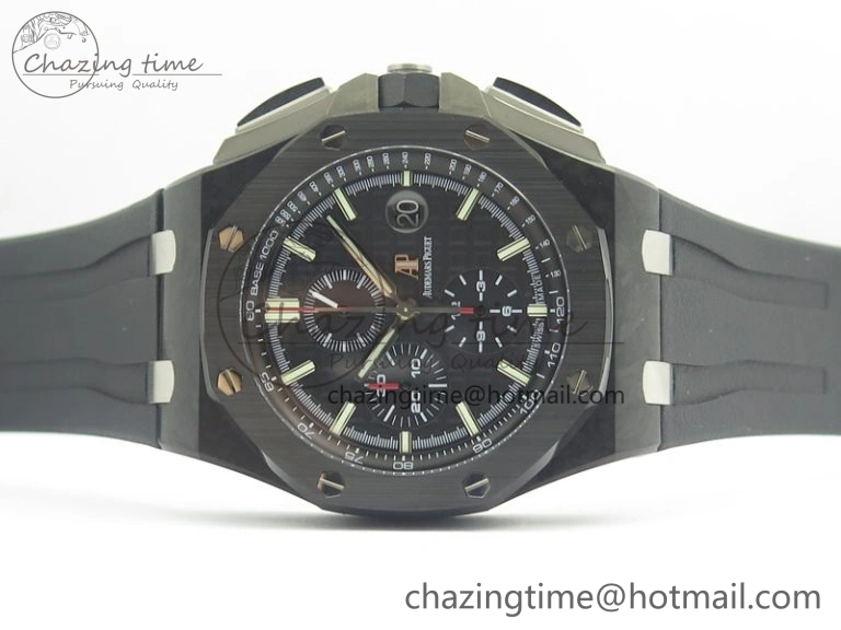 Royal Oak Offshore 44mm Forged Carbon JF 1:1 Best Edition A3126 V2 w  Cyclops And DW Mod