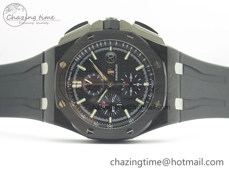 Royal Oak Offshore 44mm Forged Carbon JF 1:1 Best Edition A3126 V2 w  Cyclops And DW Mod