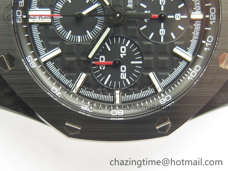 Royal Oak Offshore 44mm Forged Carbon JF 1:1 Best Edition A3126 V2 w  Cyclops And DW Mod