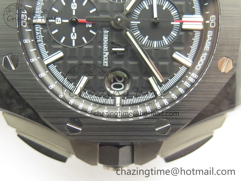 Royal Oak Offshore 44mm Forged Carbon JF 1:1 Best Edition A3126 V2 w  Cyclops And DW Mod