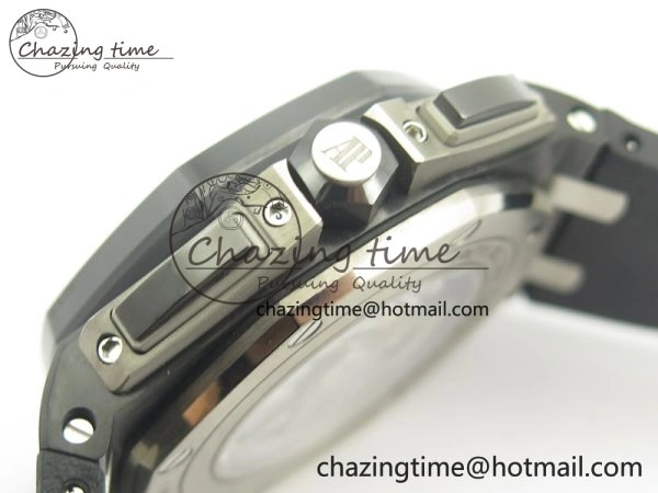 Royal Oak Offshore 44mm Forged Carbon JF 1:1 Best Edition A3126 V2 w  Cyclops And DW Mod