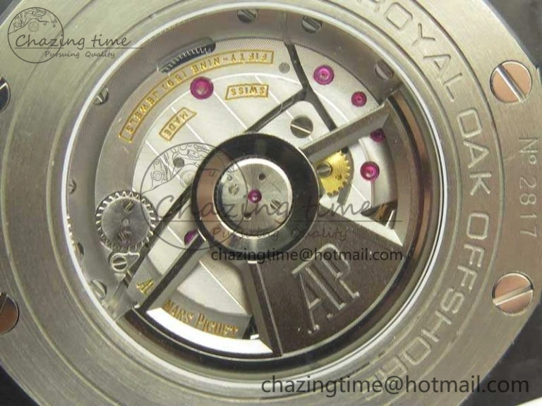 Royal Oak Offshore 44mm Forged Carbon JF 1:1 Best Edition A3126 V2 w  Cyclops And DW Mod