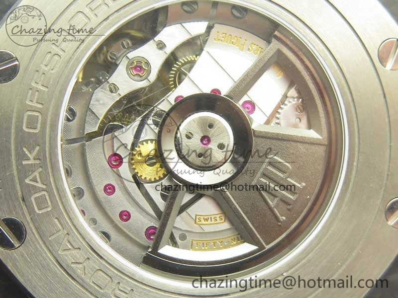 Royal Oak Offshore 44mm Forged Carbon JF 1:1 Best Edition A3126 V2 w  Cyclops And DW Mod