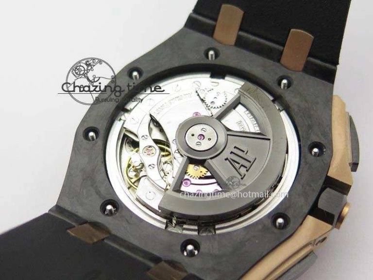 Royal Oak Offshore 44mm Forged Carbon QEII CUP 2016 JF Best Edition On Rubber Strap A3126 V3