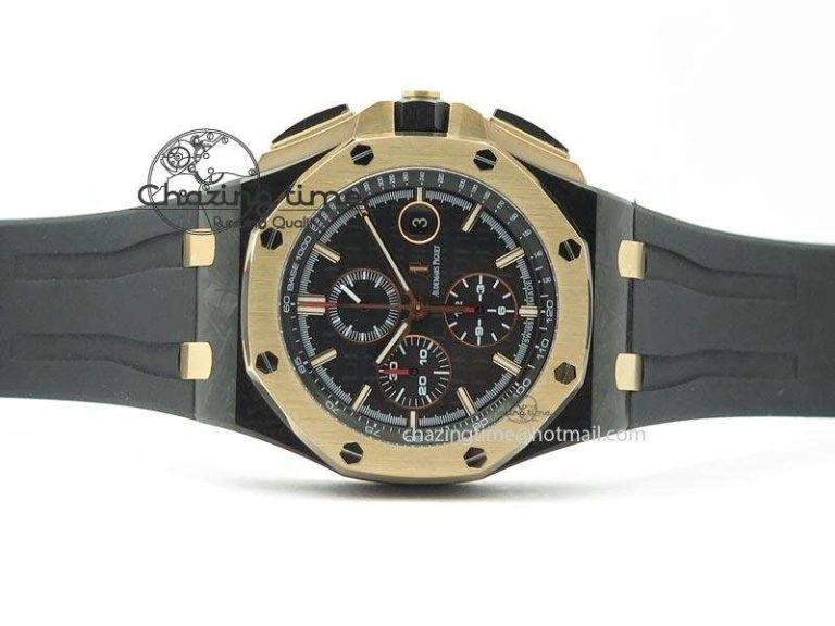 Royal Oak Offshore 44mm Forged Carbon QEII CUP 2016 JF Best Edition On Rubber Strap A3126 V3