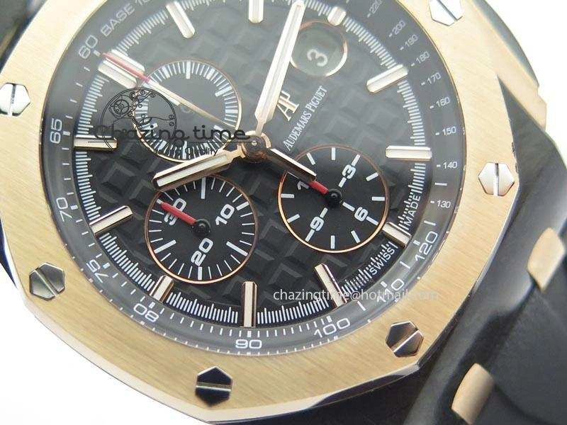 Royal Oak Offshore 44mm Forged Carbon QEII CUP 2016 JF Best Edition On Rubber Strap A3126 V3