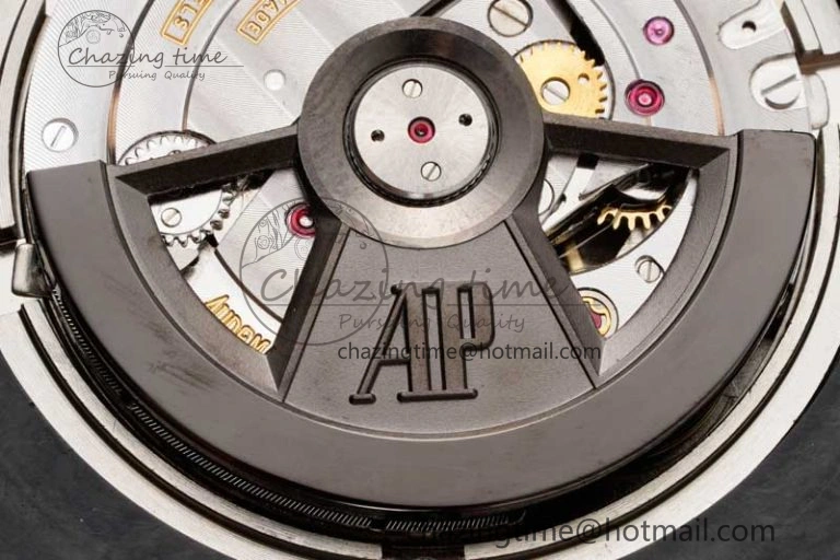 Royal Oak Offshore 44mm Forged Carbon RG Bezel JJF 1:1 Best Edition Black Dial on Rubber Strap A3126 V2