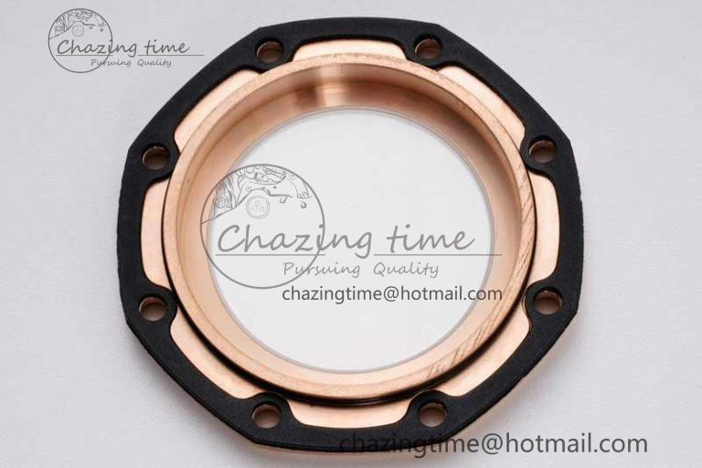 Royal Oak Offshore 44mm Forged Carbon RG Bezel JJF 1:1 Best Edition Black Dial on Rubber Strap A3126 V2