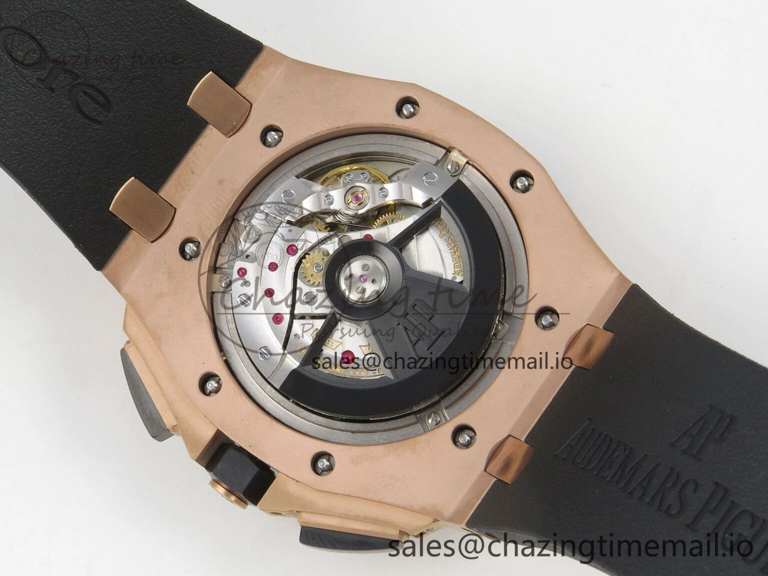 Royal Oak Offshore 44mm RG APPF Best Edition Black Dial Ceramic Bezel on Black Rubber Strap SA3126