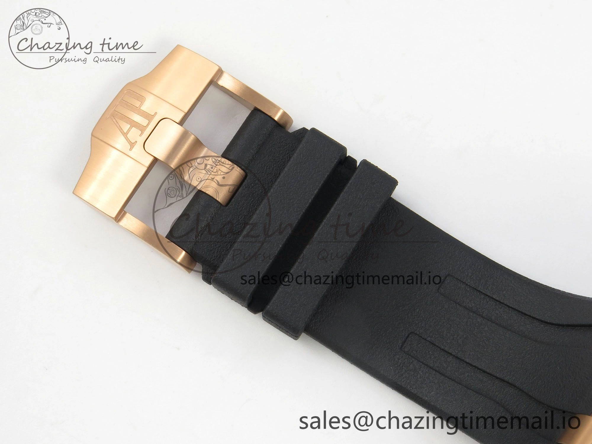 Royal Oak Offshore 44mm RG APPF Best Edition Black Dial Ceramic Bezel on Black Rubber Strap SA3126